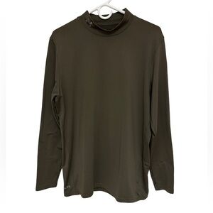 Under Armour Cold Gear Mock Neck Base Layer Top Men’s Large Forest Green